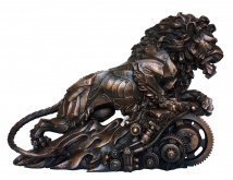 Авторская скульптура "Лев" из бронзы