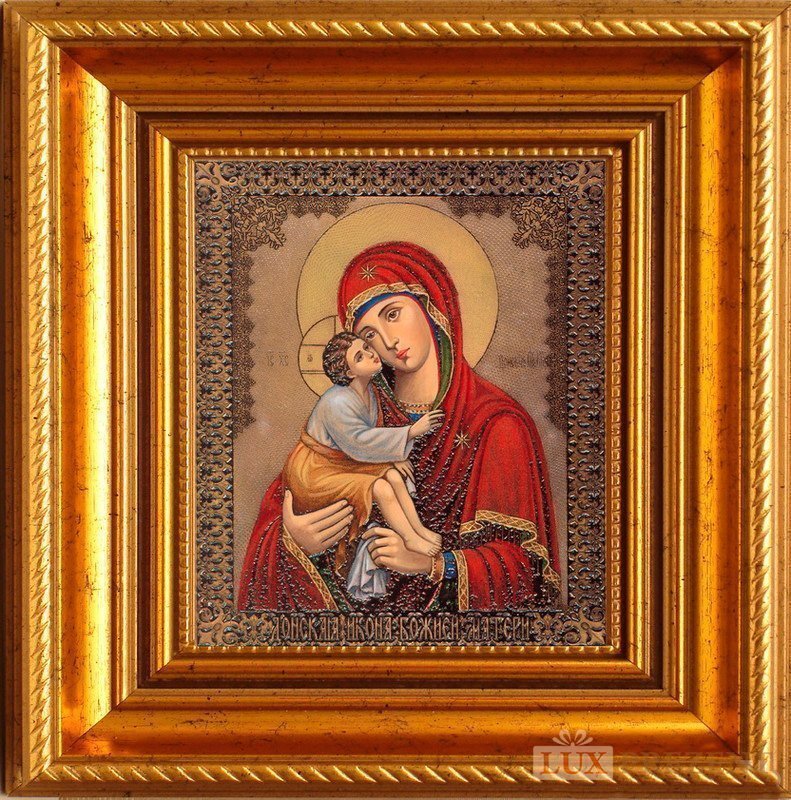 Гравюра Донская икона Божией матери