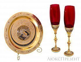 Подарочный набор для шампанского Златоуст