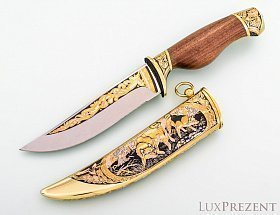 Златоустовский нож Охота на кабана