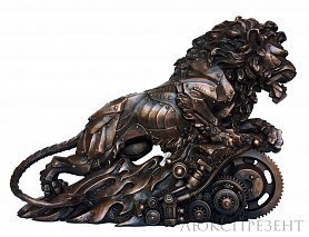 Авторская скульптура Лев из бронзы