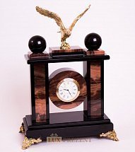 Часы из яшмы Орел