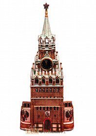 Штоф Башня Кремля (краски с золотом)