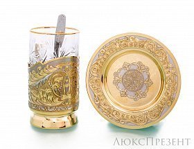 Златоустовский набор для чая Орнамент