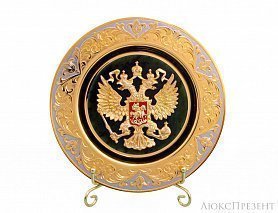 Златоустовская тарелка Герб России