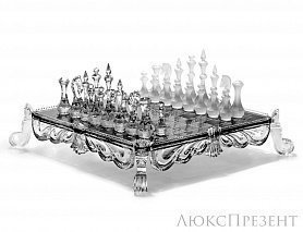 Шахматы из хрусталя Грация