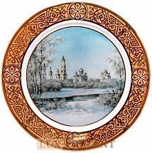 Декоративная тарелка Зима