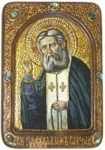 Живописная икона "Преподобный Серафим Саровский чудотворец"