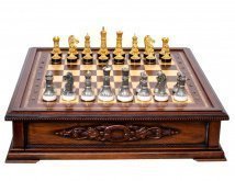 Серебряные шахматы "Филигрань"