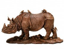 Авторская скульптура из бронзы "Носорог"
