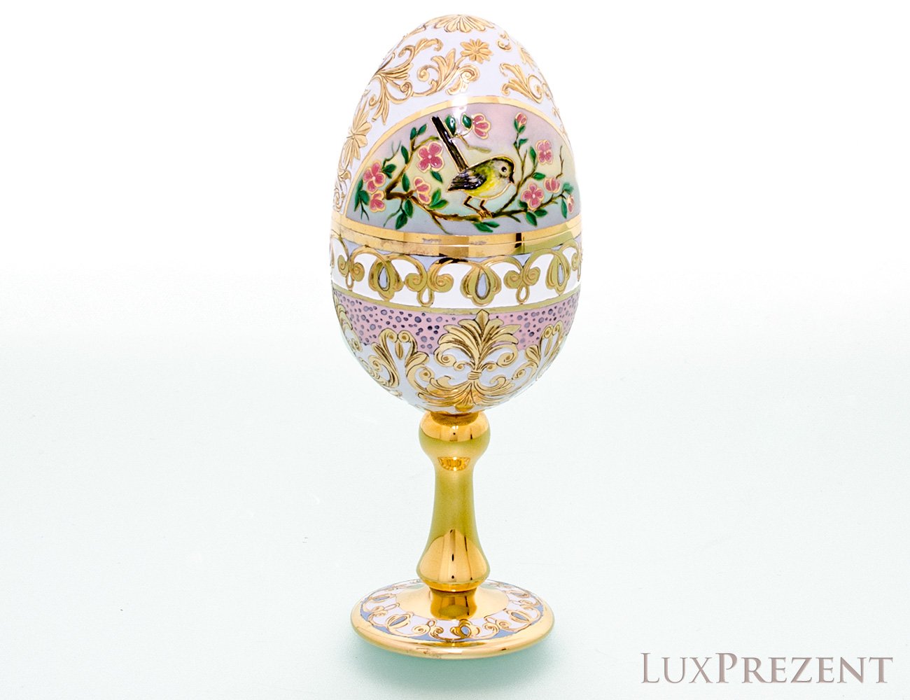 Яйцо сувенирное пасхальное с тюльпанами