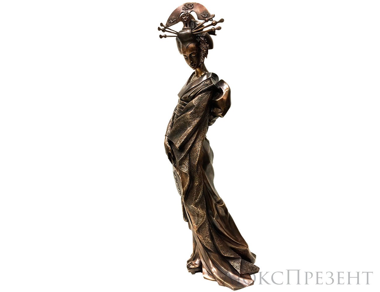 Авторская скульптура из бронзы "Сакура"