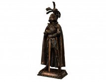 Авторская скульптура из бронзы "Рыцарь в латах"