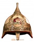 Фарфоровый штоф "Богатырский шлем"