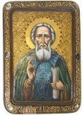 Живописная икона "Преподобный Сергий Радонежский"