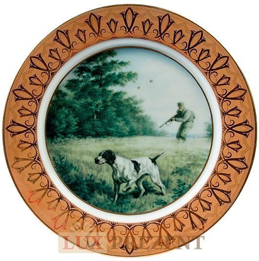 Декоративная тарелка Охотники