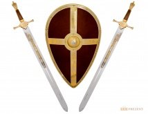 Златоустовский набор "Державный" (Щит и 2 меча)