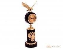 Настольные часы "Орел" из обсидиана