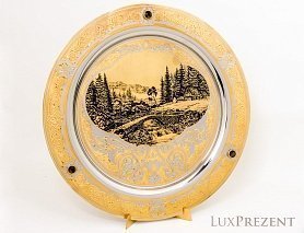 Сувенирная тарелка Природа Златоуст