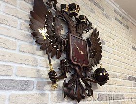 Часы-панно настенные Герб РФ