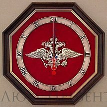 Настенные часы 'Эмблема Министерства внутренних дел РФ' (МВД России) большая