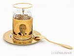Златоустовский набор для чая В.В. Путин