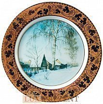 Декоративная тарелка Русская зима
