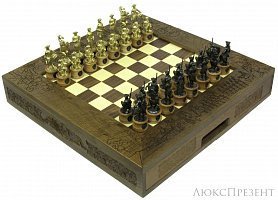 Коллекционные шахматы Полтавское сражение