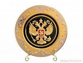 Златоустовская тарелка Герб России